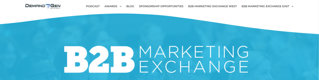 B2B Marketing Exchange website screenshot
