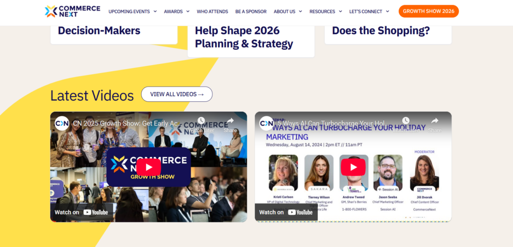 CommerceNext Growth Show 2026 New York retail and ecommerce conference