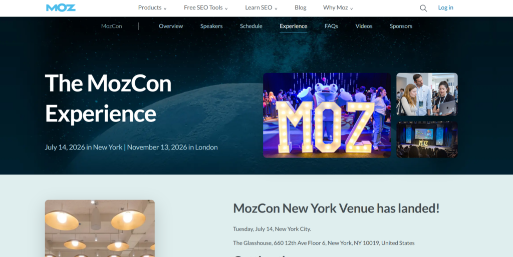 B2B Marketing Exchange website highlighting the event experience for the March 2026 conference in Carlsbad, CA.