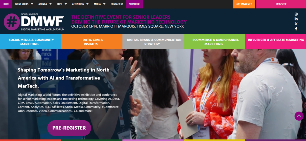 Digital Marketing World Forum New York 2026 marketing conference