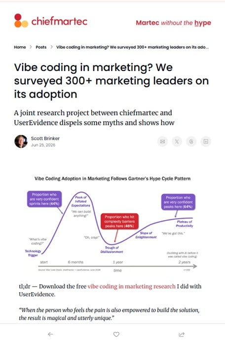 Sample of the Chiefmartec newsletter