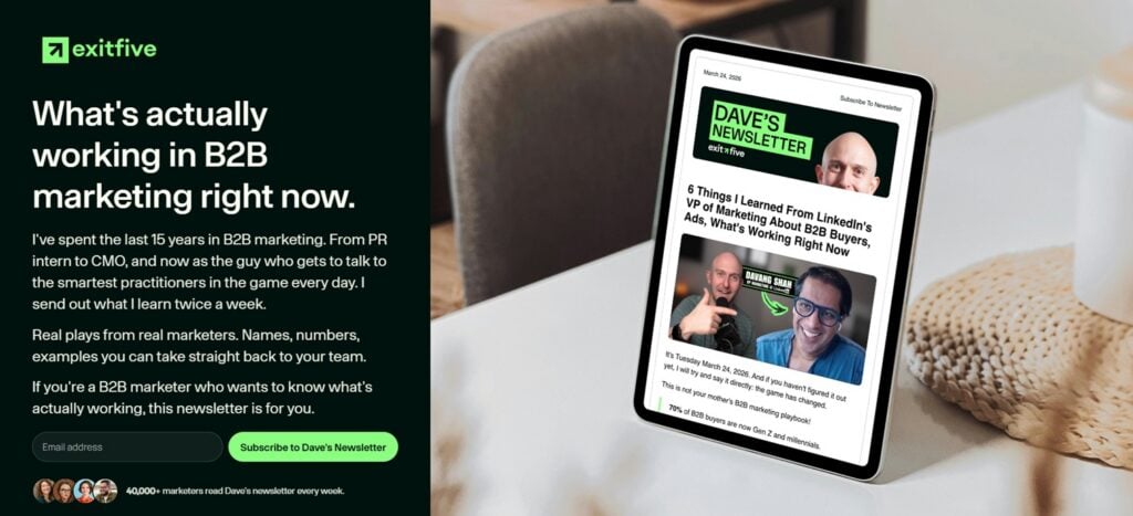 The Exit Five webpage