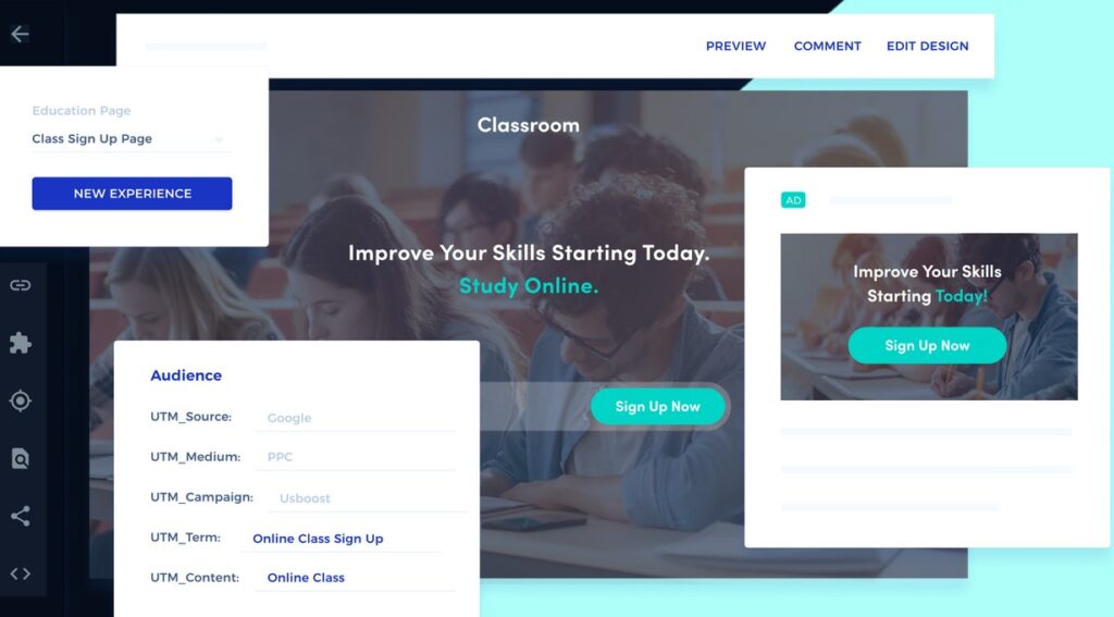 instapage landing page screenshot