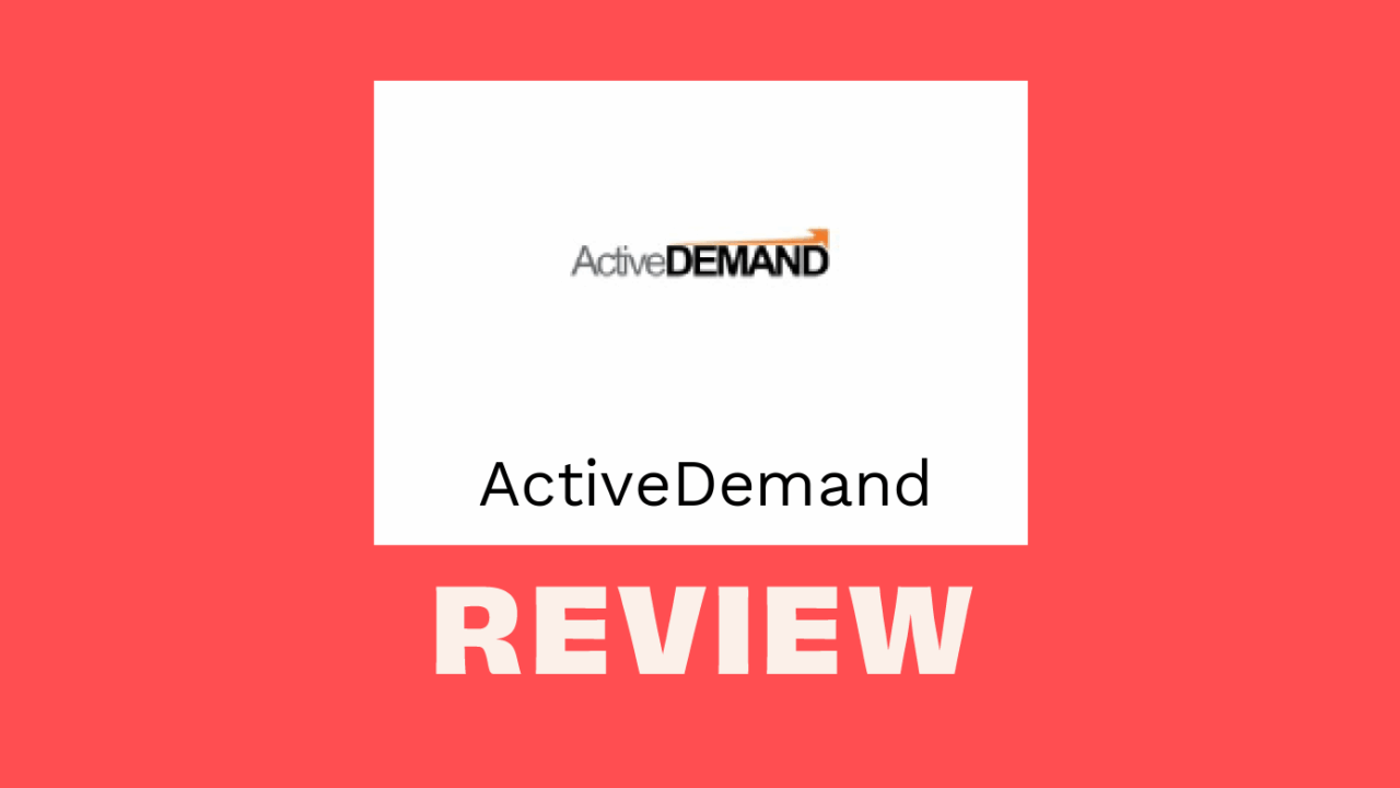 Activedemand Product Review