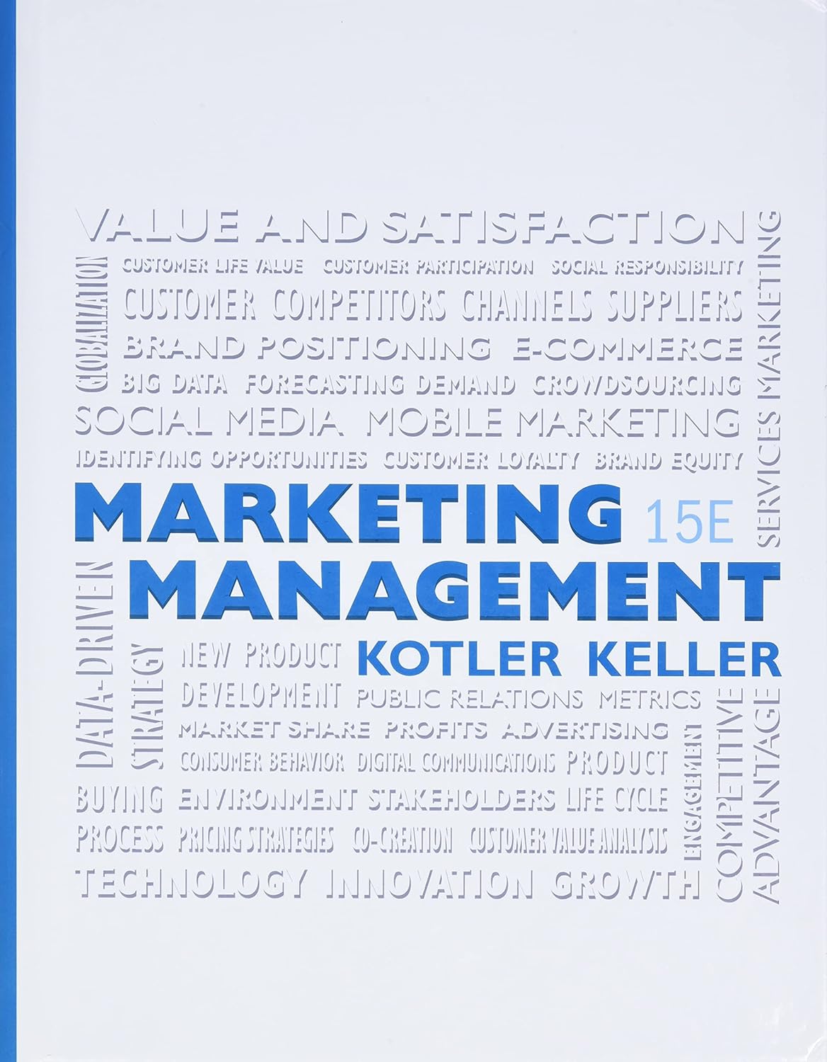 Marketing Management by Philip Kotler and Kevin Lane Keller marketing management books