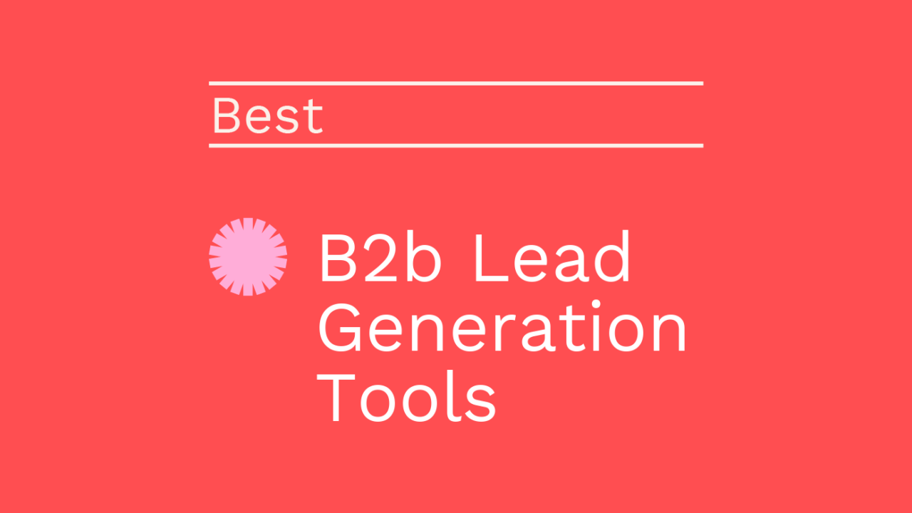 B2b lead generation tools best tools 73888