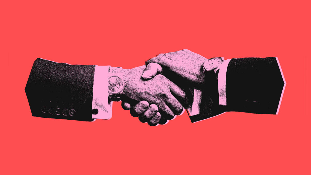 Meetups and Networking for CMOs image of two hands shaking