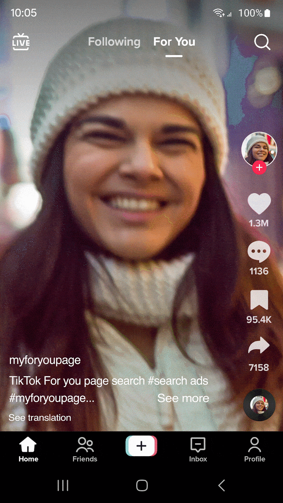 GIF van hoe je op TikTok zoekt