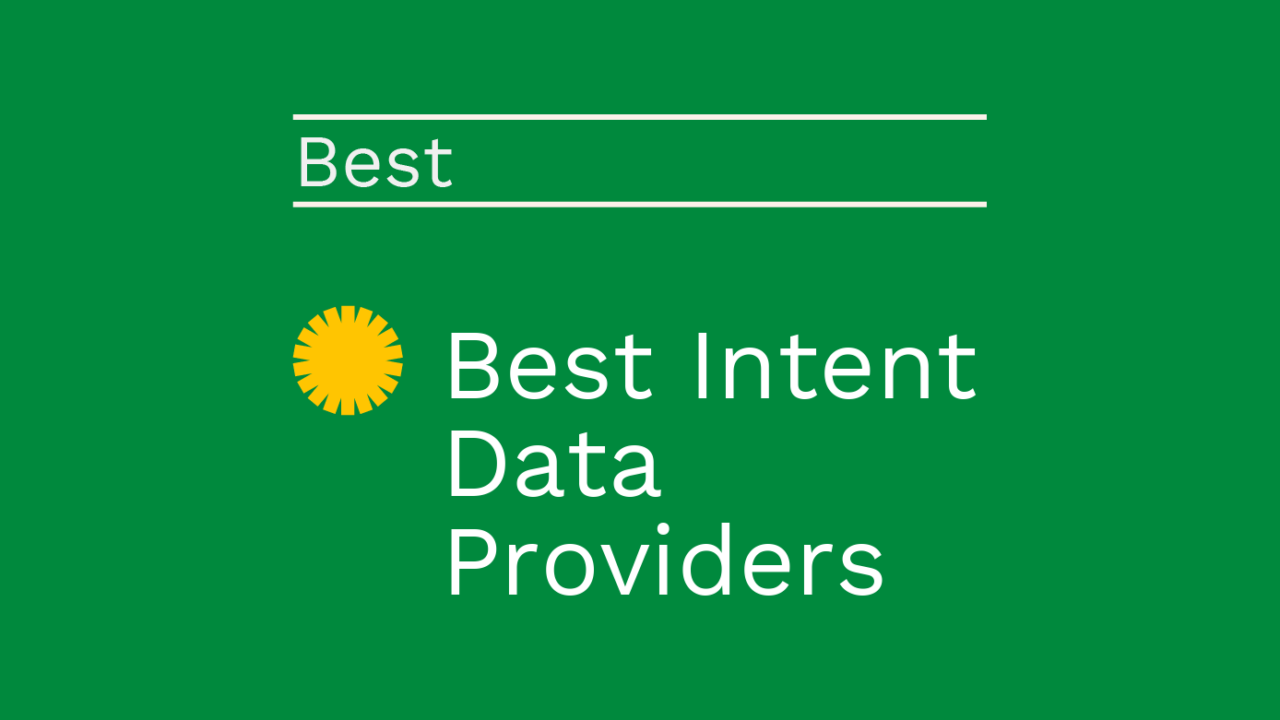Best intent data providers best tools 12552